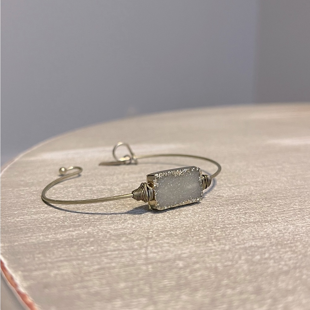 Canvas Style Wire Druzy Bracelet - image 3